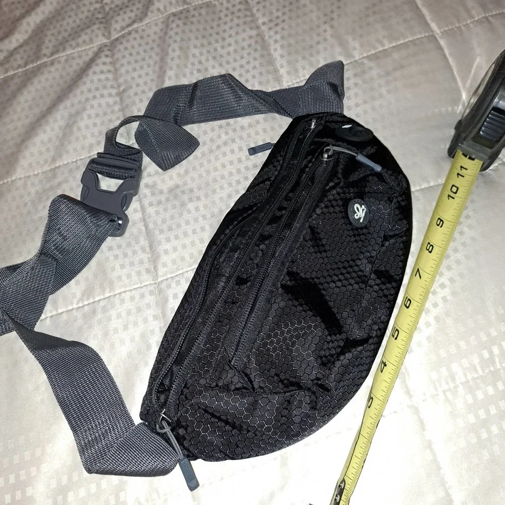 WATERFLY Bum Bag Waist Bag Small Stylish - Black